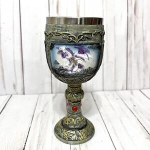 Puckator Goblet Dragons 3 Scenes Chalice Wine Cup Game of Thrones Style